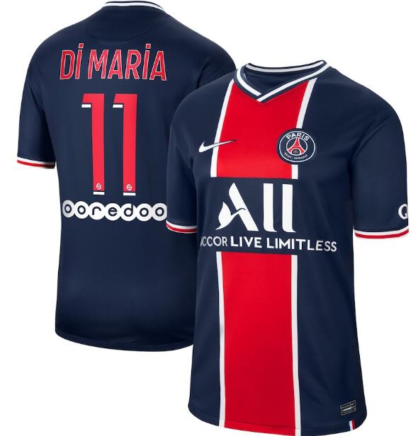 PSG Home Kit Soccer Jersey Di Maria 11 2020/21